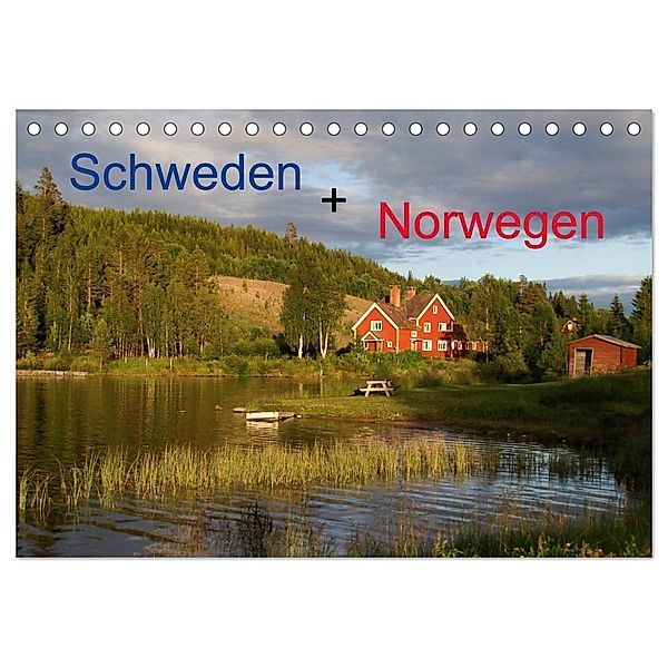 Schweden + Norwegen (Tischkalender 2024 DIN A5 quer), CALVENDO Monatskalender, El.kra-photographie