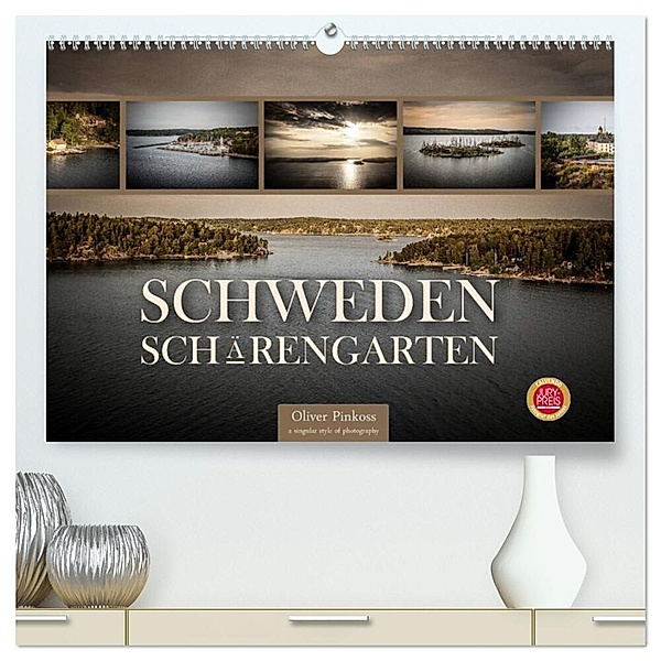 Schweden Schärengarten (hochwertiger Premium Wandkalender 2024 DIN A2 quer), Kunstdruck in Hochglanz, Oliver Pinkoss