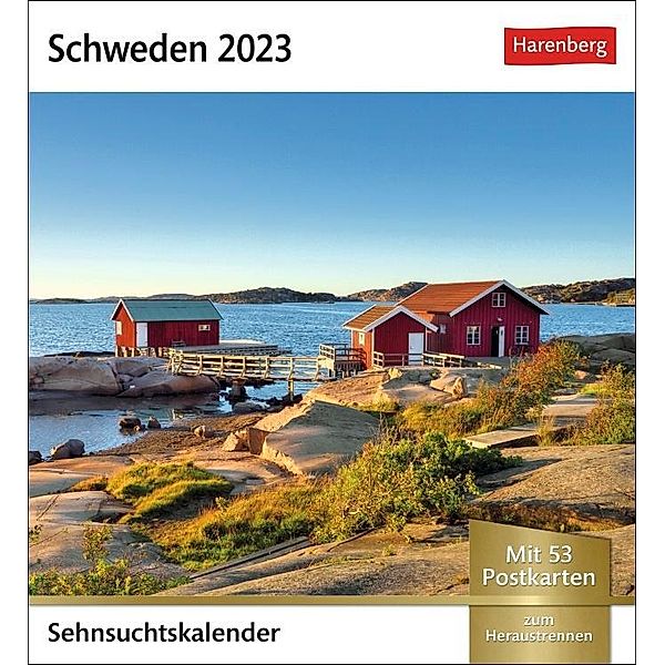 Schweden Sehnsuchtskalender 2023. Kleiner Kalender zum Aufstellen oder Aufhängen für Urlaubsstimmung auf dem Schreibtisc, Torbjörn Skogedal