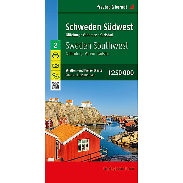 Schweden Südwest, Strassen- und Freizeitkarte 1:250.000, freytag & berndt