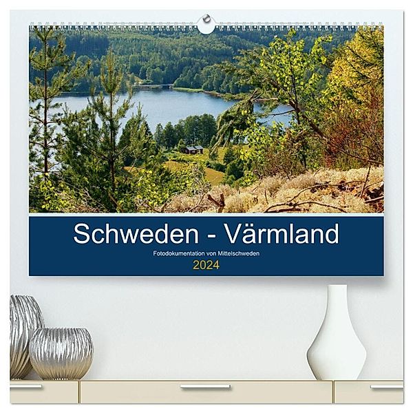 Schweden - Värmland (hochwertiger Premium Wandkalender 2024 DIN A2 quer), Kunstdruck in Hochglanz, Patrick Freiberg