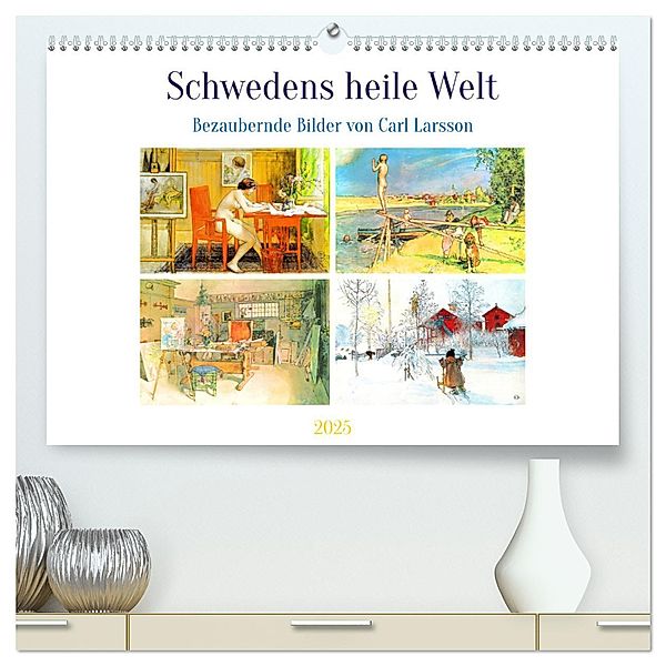 Schwedens heile Welt (hochwertiger Premium Wandkalender 2025 DIN A2 quer), Kunstdruck in Hochglanz, Calvendo, Steffani Lehmann