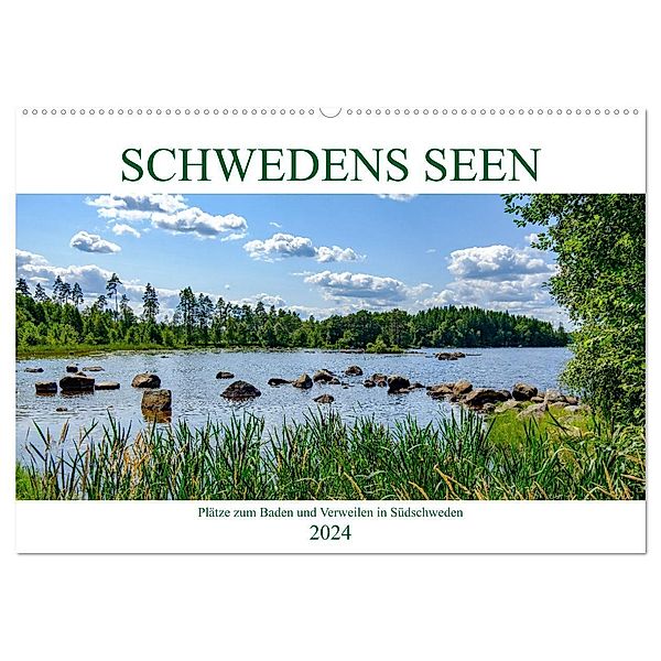 Schwedens Seen (Wandkalender 2024 DIN A2 quer), CALVENDO Monatskalender, Wolfgang Simlinger