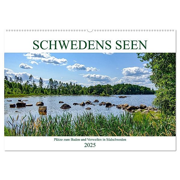 Schwedens Seen (Wandkalender 2025 DIN A2 quer), CALVENDO Monatskalender, Calvendo, Wolfgang Simlinger
