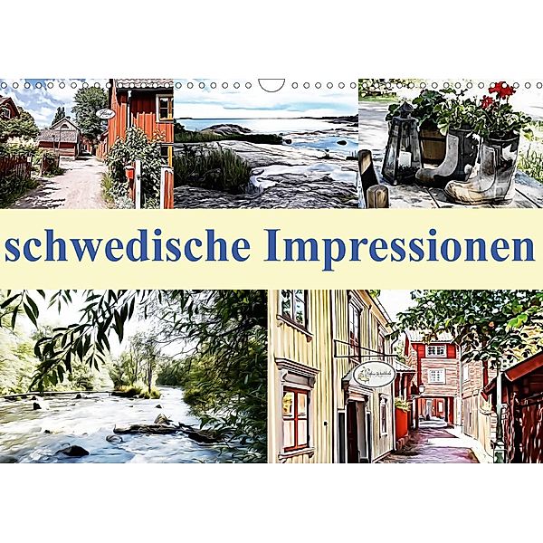 schwedische Impressionen (Wandkalender 2021 DIN A3 quer), Sonja Teßen