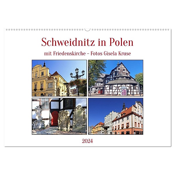 Schweidnitz in Polen mit Friedenskirche (Wandkalender 2024 DIN A2 quer), CALVENDO Monatskalender, Calvendo, Gisela Kruse