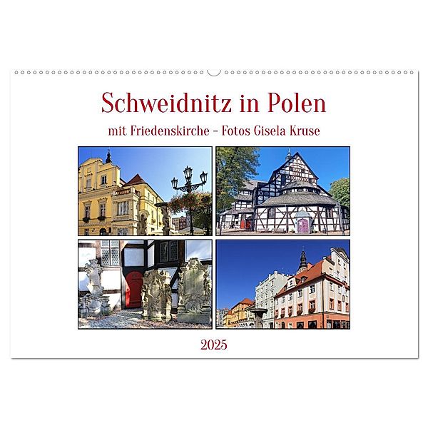 Schweidnitz in Polen mit Friedenskirche (Wandkalender 2025 DIN A2 quer), CALVENDO Monatskalender, Calvendo, Gisela Kruse