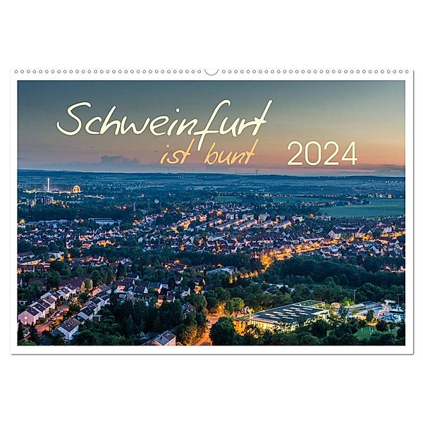 Schweinfurt ist bunt (Wandkalender 2024 DIN A2 quer), CALVENDO Monatskalender, Olaf Herm