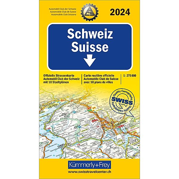 Schweiz 2024, Strassenkarte ACS 1:275'000