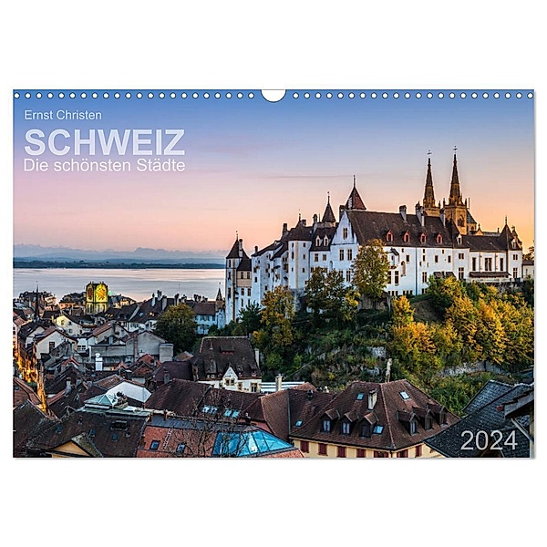 Schweiz - Die schönsten Städte (Wandkalender 2024 DIN A3 quer), CALVENDO Monatskalender, Ernst Christen