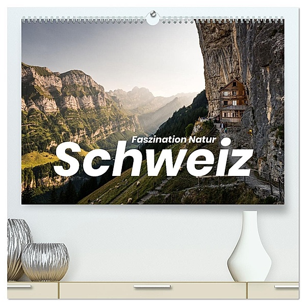 Schweiz - Faszination Natur (hochwertiger Premium Wandkalender 2025 DIN A2 quer), Kunstdruck in Hochglanz, Calvendo, Benjamin Lederer