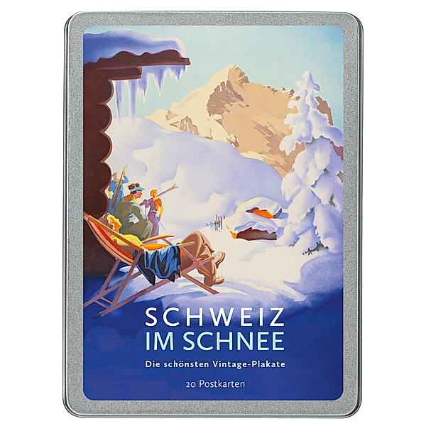 Schweiz im Schnee, 20 Postkarten