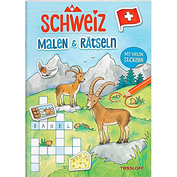 Schweiz. Malen & Rätseln