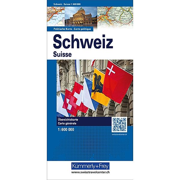 Schweiz Politische Karte 1:600 000