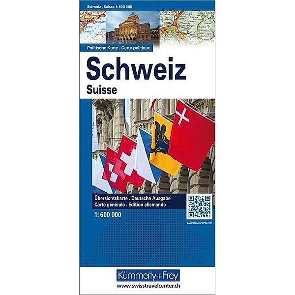 Schweiz Politische Karte, Reliefkarte