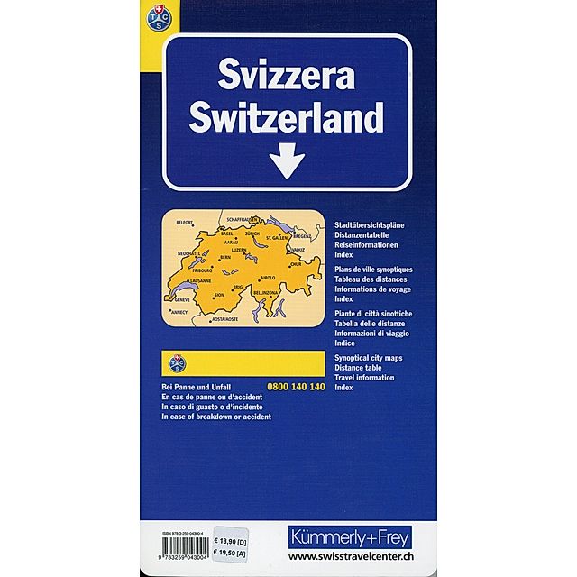 Schweiz TCS 2021 Strassenkarte Buch jetzt online bei Weltbild.ch bestellen