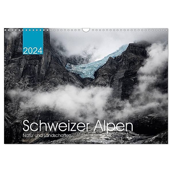 Schweizer Alpen. Natur und Landschaften (Wandkalender 2024 DIN A3 quer), CALVENDO Monatskalender, Lucyna Koch