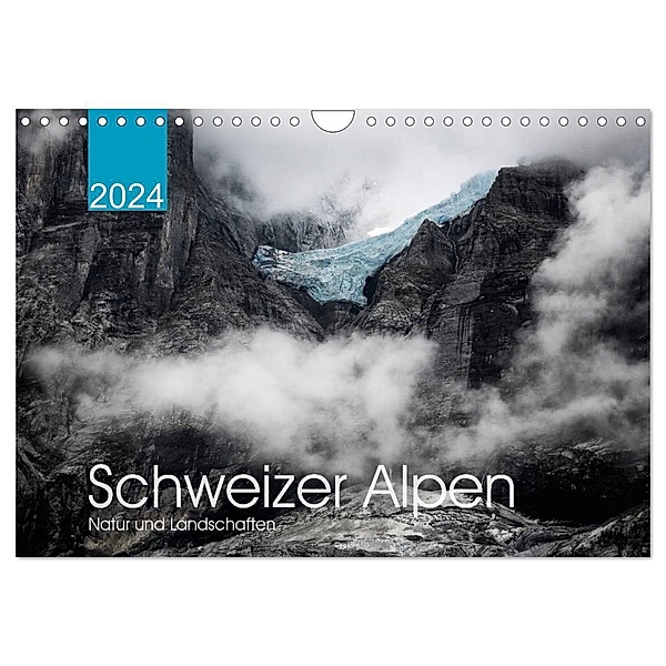 Schweizer Alpen. Natur und Landschaften (Wandkalender 2024 DIN A4 quer), CALVENDO Monatskalender, Lucyna Koch