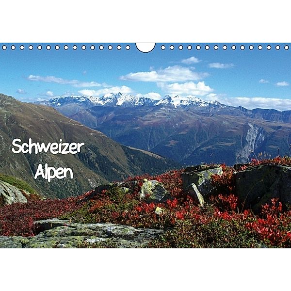 Schweizer Alpen (Wandkalender immerwährend DIN A4 quer), Andrea Pons