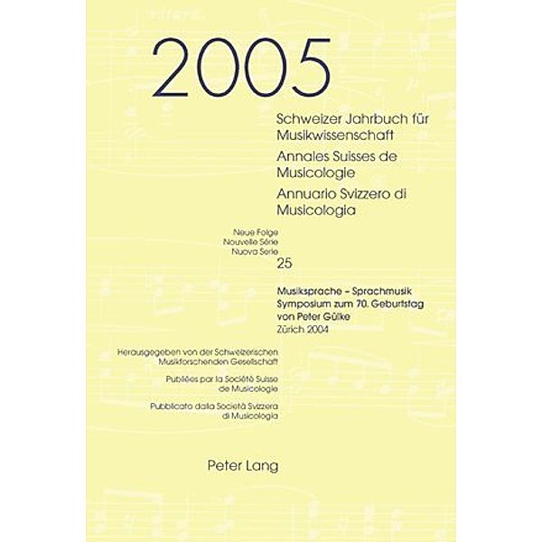 Schweizer Jahrbuch für Musikwissenschaft- Annales Suisses de Musicologie- Annuario Svizzero di Musicologia, Joseph Willimann