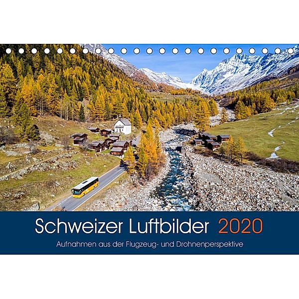 Schweizer Luftbilder (Tischkalender 2020 DIN A5 quer), Tis Meyer