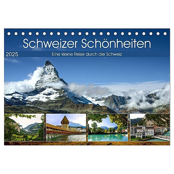 Schweizer Schönheiten (Tischkalender 2025 DIN A5 quer), CALVENDO Monatskalender, Calvendo, Astrid Ziemer