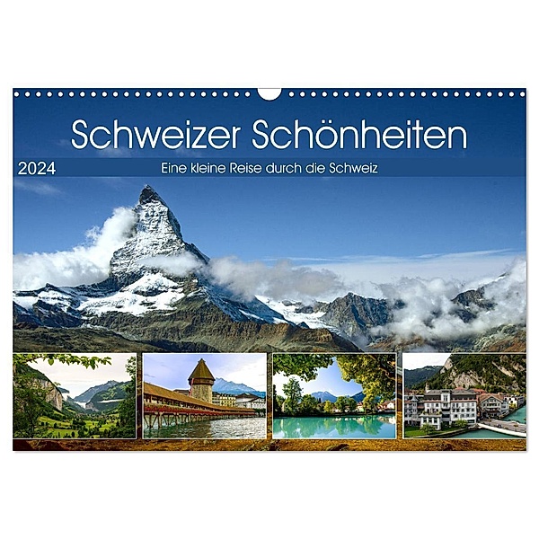 Schweizer Schönheiten (Wandkalender 2024 DIN A3 quer), CALVENDO Monatskalender, Astrid Ziemer