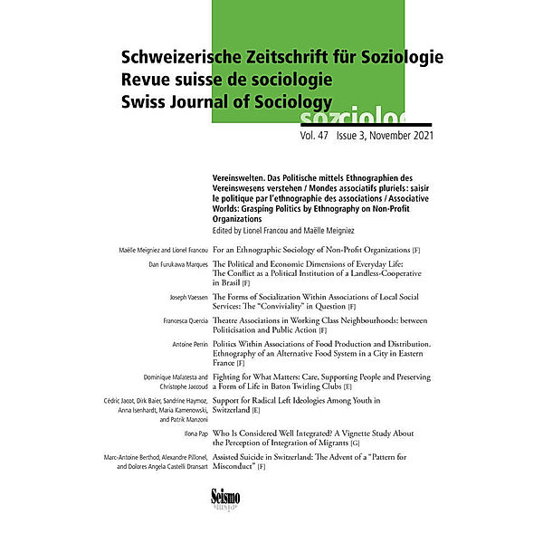 Schweizerische Zeitschrift für Soziologie / 47/3