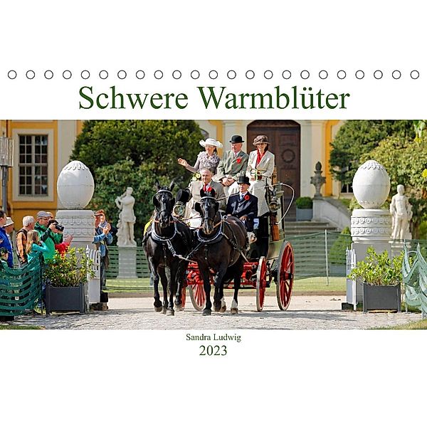 Schwere Warmblüter 2023 (Tischkalender 2023 DIN A5 quer), Sandra Ludwig