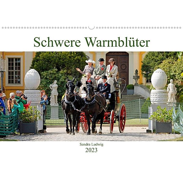 Schwere Warmblüter 2023 (Wandkalender 2023 DIN A2 quer), Sandra Ludwig