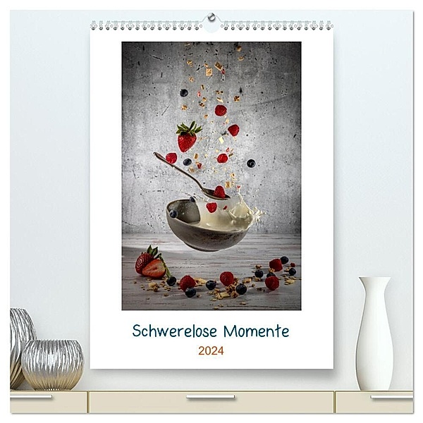 Schwerelose Momente (hochwertiger Premium Wandkalender 2024 DIN A2 hoch), Kunstdruck in Hochglanz, Immephotography