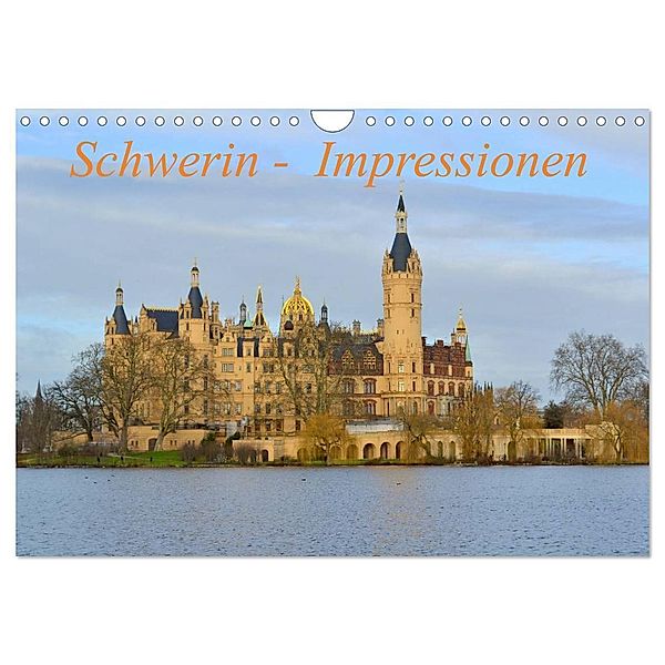 Schwerin - Impressionen (Wandkalender 2024 DIN A4 quer), CALVENDO Monatskalender, Reinalde Roick