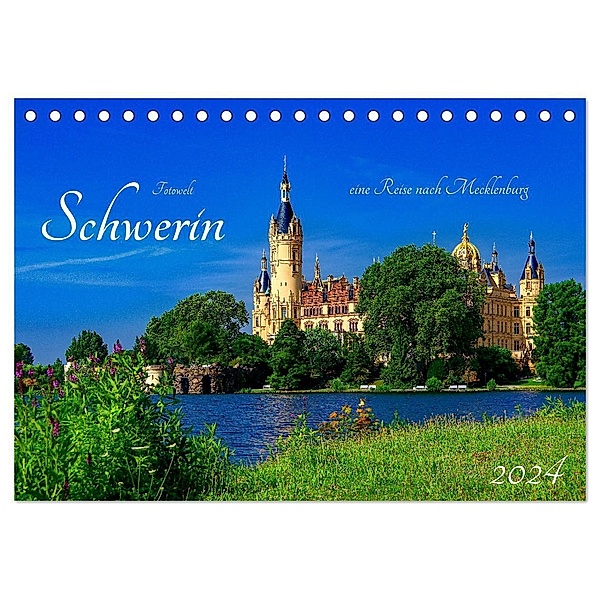 Schwerin Mecklenburg (Tischkalender 2024 DIN A5 quer), CALVENDO Monatskalender, Andreas Böckler