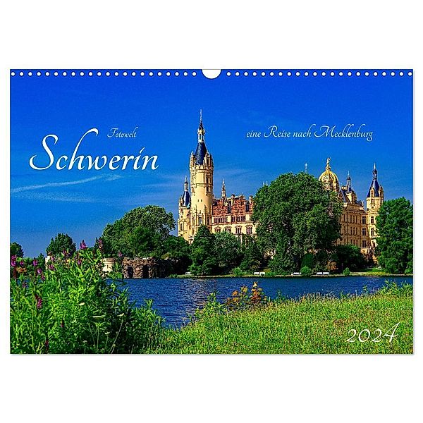 Schwerin Mecklenburg (Wandkalender 2024 DIN A3 quer), CALVENDO Monatskalender, Andreas Böckler