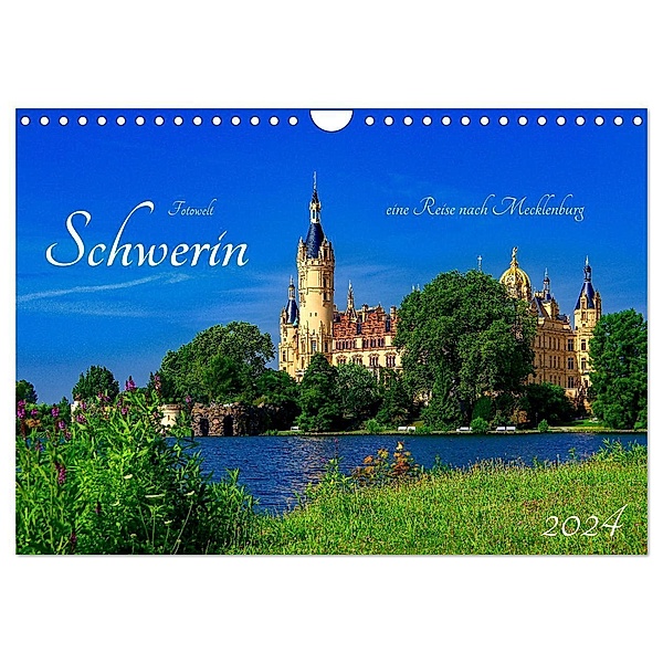 Schwerin Mecklenburg (Wandkalender 2024 DIN A4 quer), CALVENDO Monatskalender, Andreas Böckler