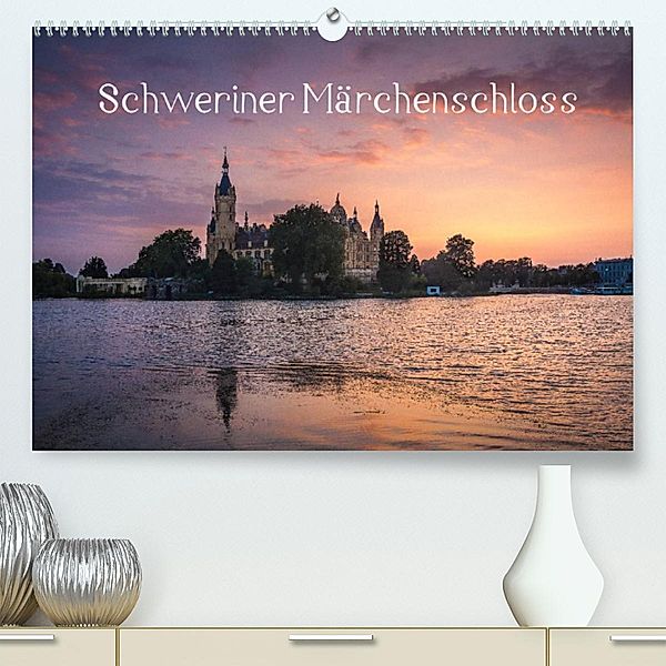 Schweriner Märchenschloss (Premium, hochwertiger DIN A2 Wandkalender 2023, Kunstdruck in Hochglanz), Markus Müller