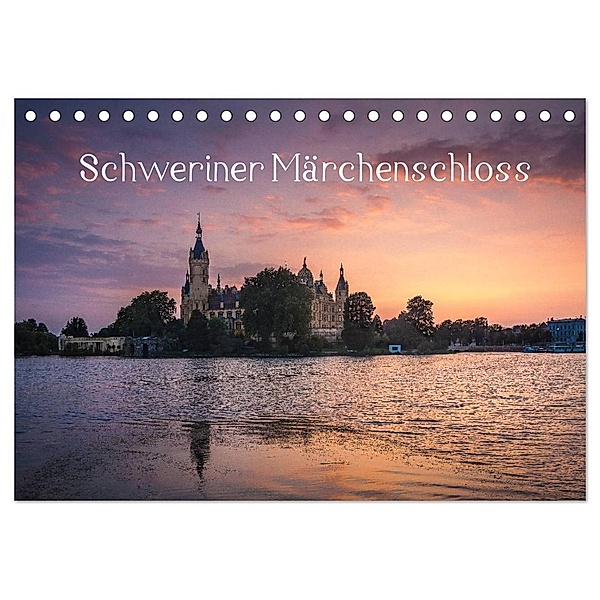 Schweriner Märchenschloss (Tischkalender 2024 DIN A5 quer), CALVENDO Monatskalender, Markus Müller
