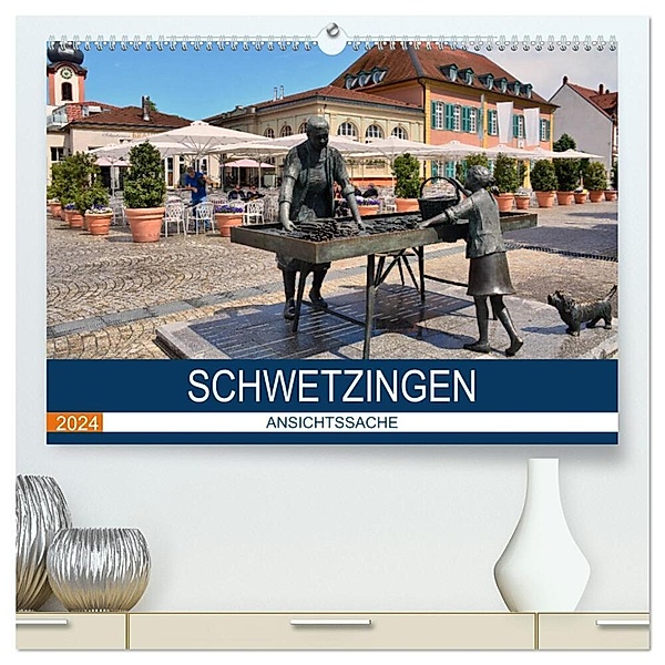 Schwetzingen - Ansichtssache (hochwertiger Premium Wandkalender 2024 DIN A2 quer), Kunstdruck in Hochglanz, Thomas Bartruff