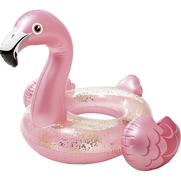 INTEX® Schwimmreifen FLAMINGO GLITTER (99x89) aufblasbar in rosa