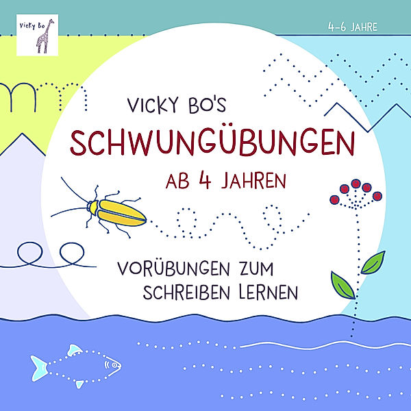 Schwungübungen ab 4 Jahren. Vorübungen zum schreiben lernen, Vicky Bo