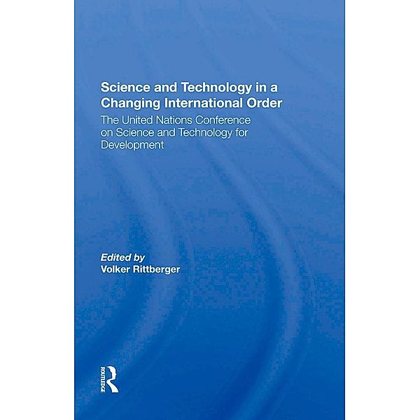 Science And Technology In A Changing International Order, Volker Rittberger