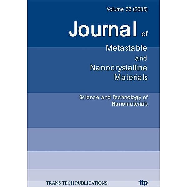 Science and Technology of Nanomaterials