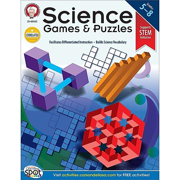 Science Games and Puzzles, Grades 5 - 8, Schyrlet Cameron