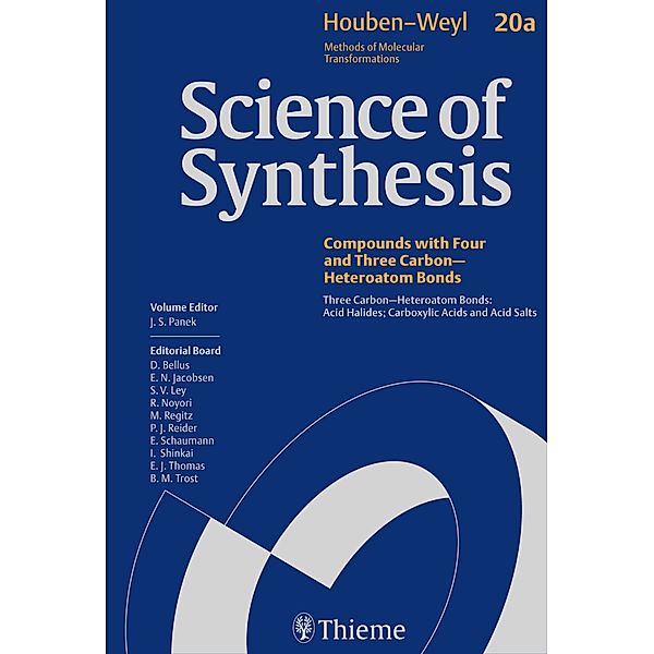 Science of Synthesis: Houben-Weyl Methods of Molecular Transformations  Vol. 20a, Julien Beignet, Paul Hanson, Eric N. Jacobsen, Nareshkumar Jain, E. Kataisto, Paul A. Keller, B. Lahue, S. Lin, Ping Liu, Craig E. Masse, Scott Nelson, Daniel Bellus, James Panek, Andrew J. Phillips, Giovanni Sartori, Scott E. Schaus, L. R. Subramanian, Christopher Vanderwal, Scott E. Wolkenberg, L. Yan, T. P. Yoon, Sherry R. Chemler, Steven J. Collier, Les A. Dakin, Gwilherm Evano, Bruno Figadere, Xavier Franck, Robert Garbaccio