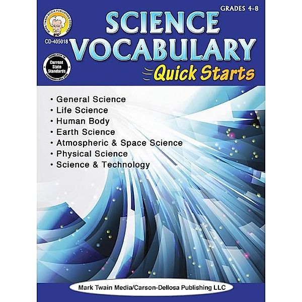 Science Vocabulary Quick Starts, Grades 4 - 9, Linda Armstrong