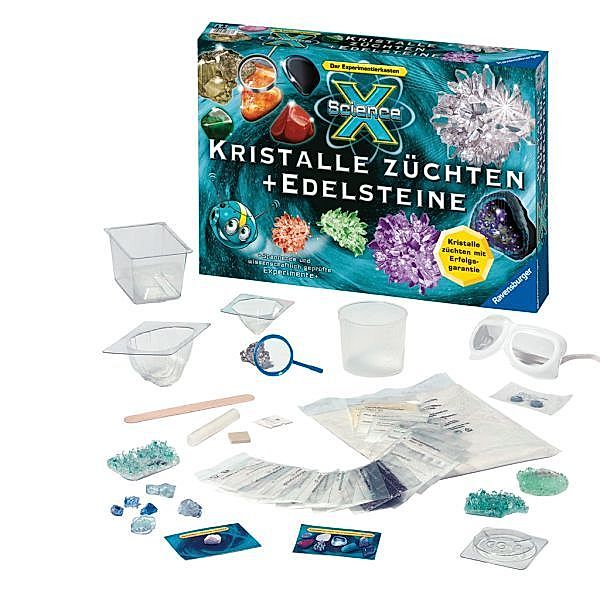 ScienceX Kristalle züchten + Edelsteine (Experimentierkasten)