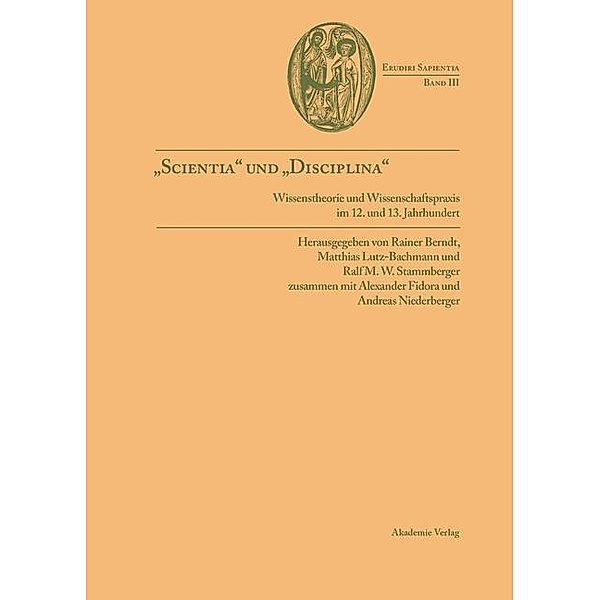 Scientia und disciplina / Epistemische Studien Bd.3
