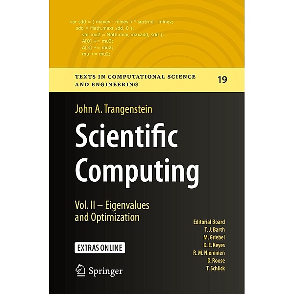 Scientific Computing / Texts in Computational Science and Engineering Bd.19, John A. Trangenstein
