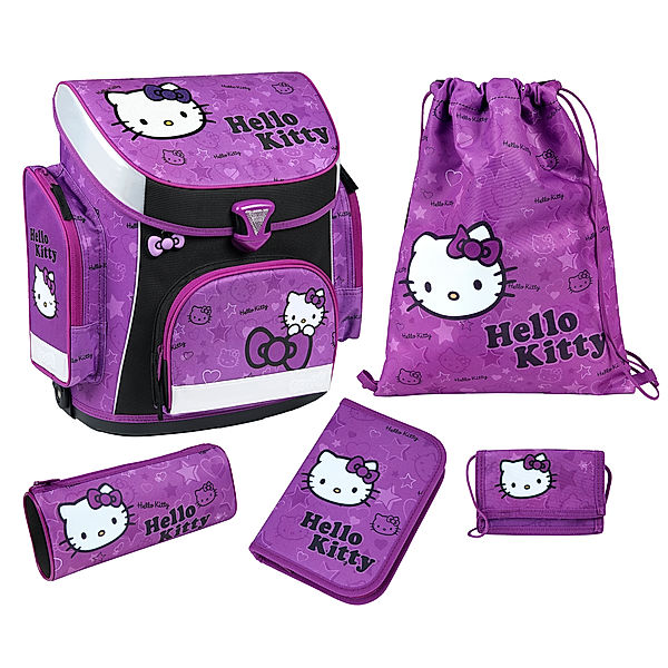 Scooli Schulranzenset CAMPUS Plus Hello Kitty, 5-teilig