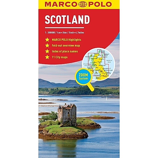 Scotland Marco Polo Map, Marco Polo